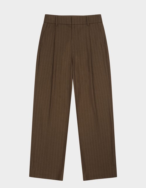Elordi Pin Stripe Slacks (Brown)