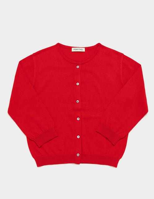 New Kaia Cotton Cropped Knit (Tomato)