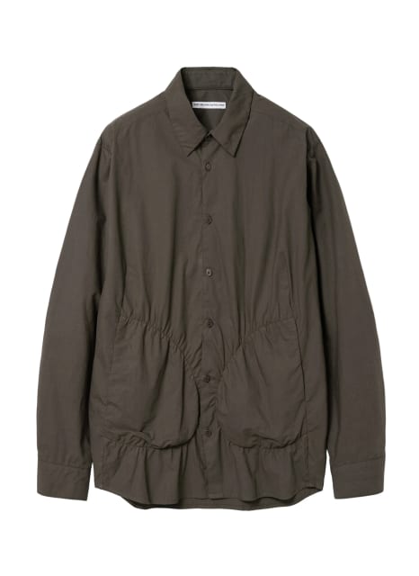 Shirring Shirt (Brown)