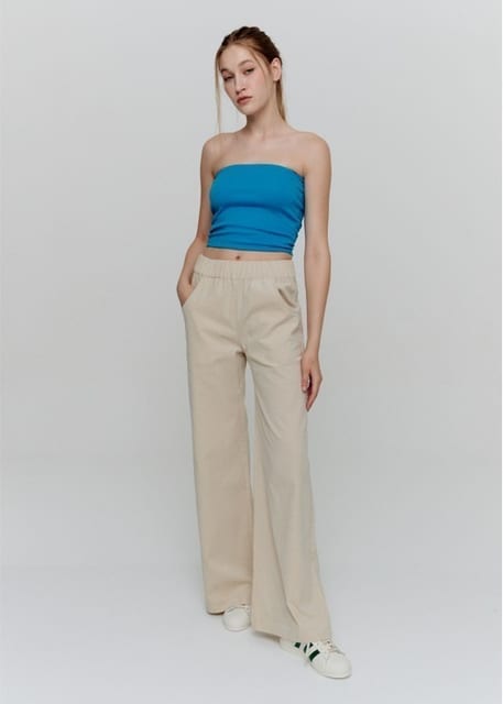 Corduroy Banding Pants 002 Light Duck
