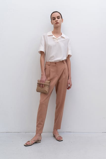 DARK CORAL RELAXED TROUSER