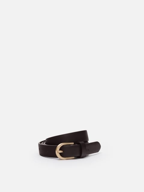 Small Around belt Umber with Gold buckle