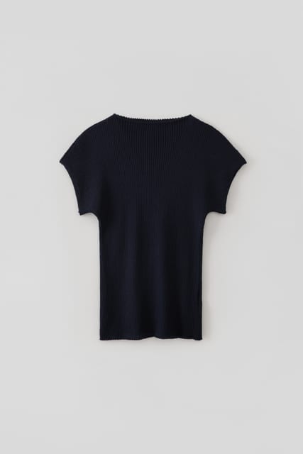[5TH] Mock-Neck Knit_Navy