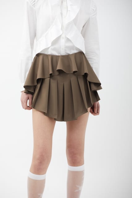 LAYER SKIRT (brown)