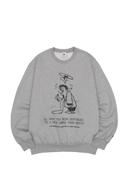 Question Sweatshirt Melange Gray