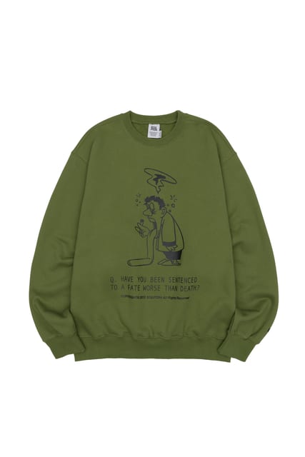 Question Sweatshirt Olive Green