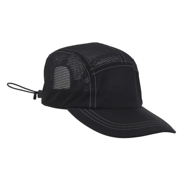 Reflective Ultra Light Mesh Cap - Black