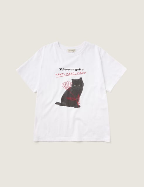 Gatto Nero T-shirt (White)