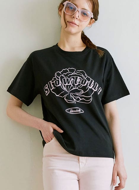 Flower-printed t-shirt_2 Colors
