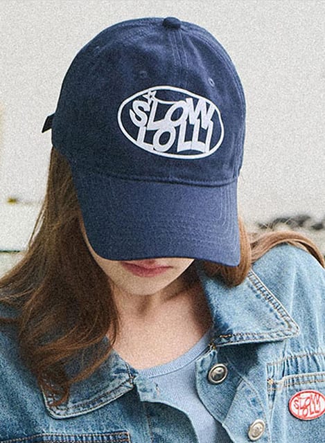 Oval logo ball cap - Navy