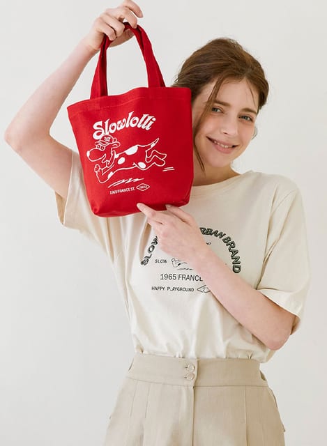 Rolling puppy eco bag