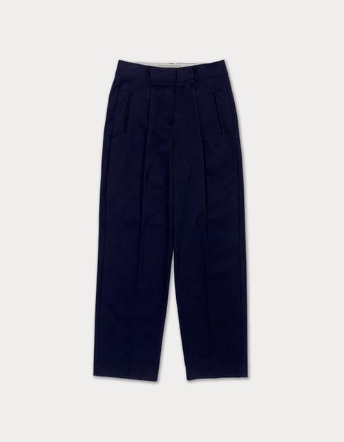city colored pants - purple navy