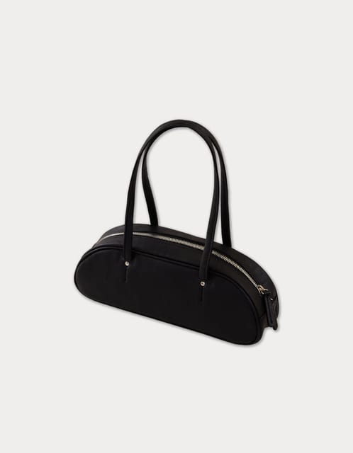 demi baguette bag - matt black
