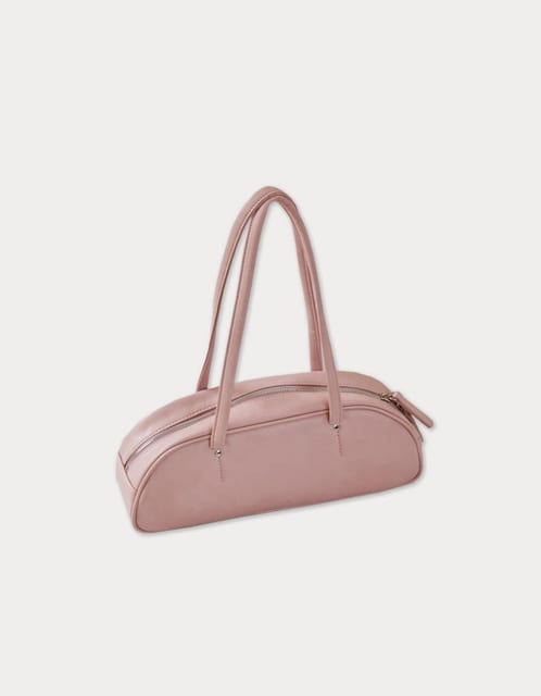 demi baguette bag - powder pink