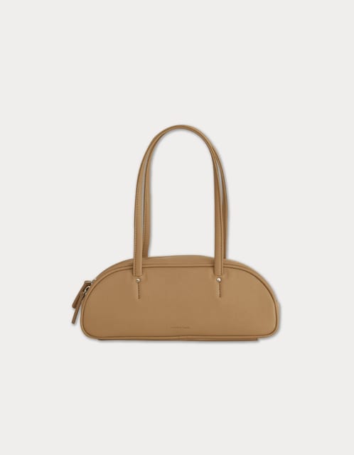 demi baguette bag - sand beige