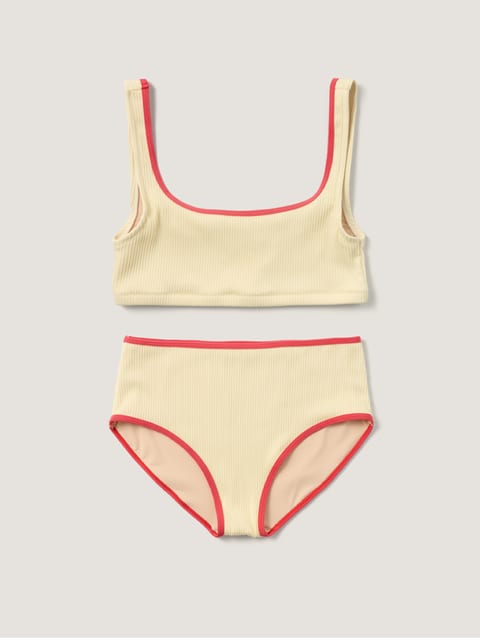 Square bikini set in Tomato_ 스퀘어 비키니 토마토
