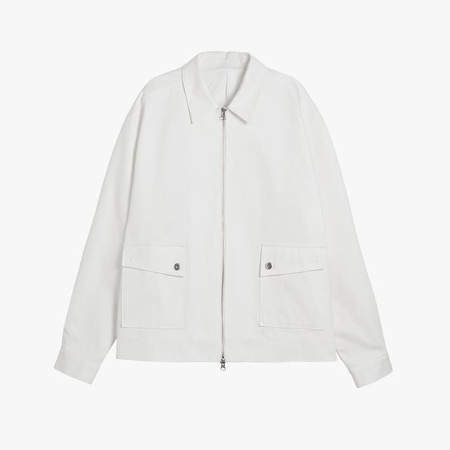 Stranger Classic Fit Cotton Jacket (White)