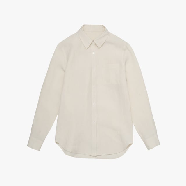 Stranger Classic Fit Linen Shirt (Cream)