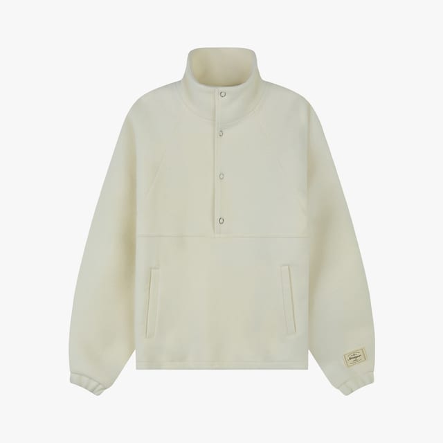 Stranger Regular Fit Wool Anorak (Cream)