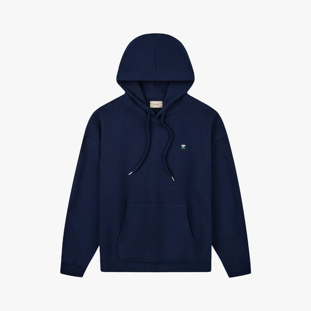 Stranger Relax Fit Flower Hoodie (Navy)