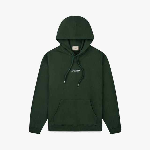 Stranger Relax Fit Logo Hoodie (Green)