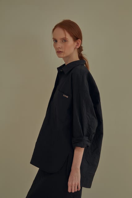 CREASED SHIRTS _ BLACK