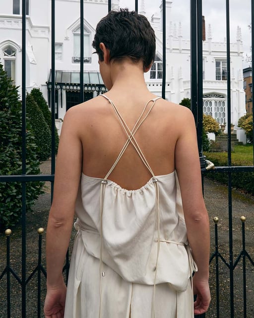 RAYON STRING TOP _ IVORY