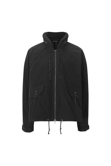 surgery scarline parachute grab-back jacket 'black'