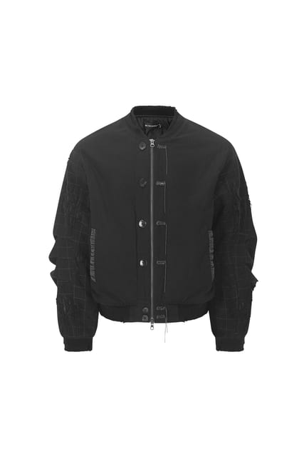 surgery scarline varsity jacket black