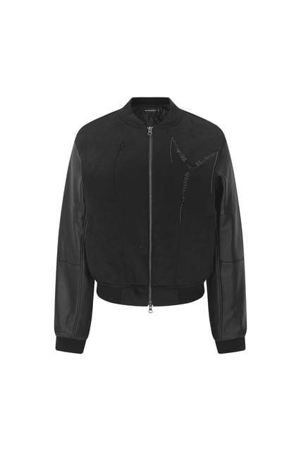 surgery sutured varsity jacket 'black'
