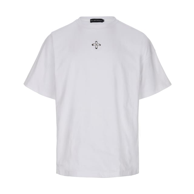 surgery unbalance metal clover logo T-shirts 'white'