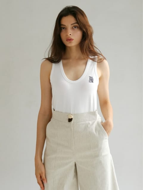 BREE EMBROIDERED TANK TOP (4 COLORS)