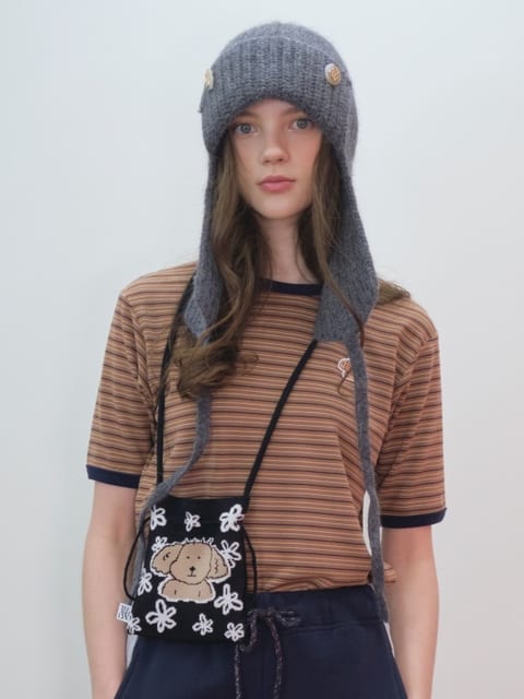 PAM KNIT POUCH BAG.