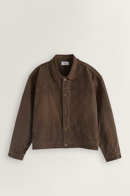 Raw Dyed Trucker Jacket - Deki Cut (Dachshund)