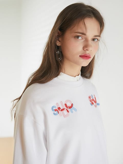 SEOUL K SWEAT SHIRT WHITE
