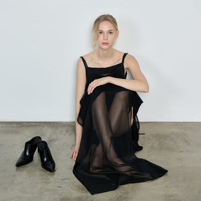 3-Way Layered Dress Black
