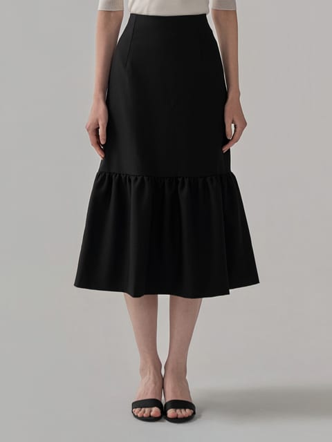Mermaid long skirt (Black)