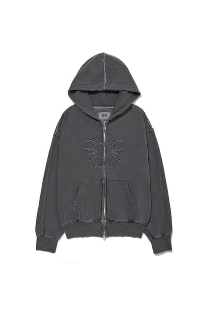 [4rd RE-STOCK] MUGUNG Vintage Zip-up Hoodie_Charcoal