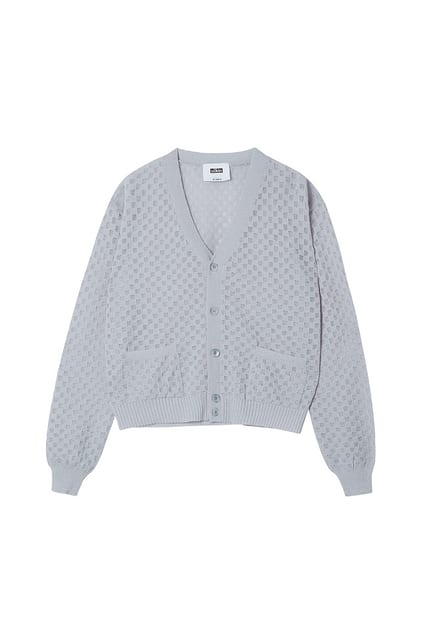 [Runway] Grid Knit Cardigan
