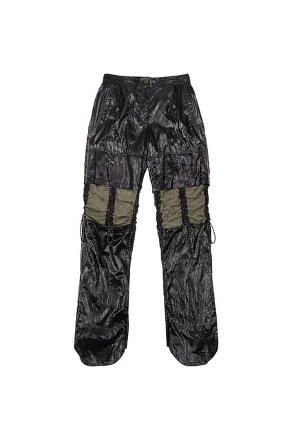 [Runway] Nylon Mesh Drawstring Pants_Black