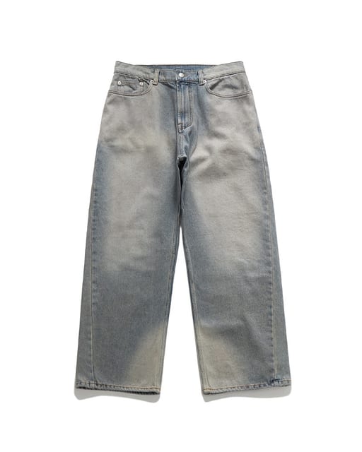 CURVED WIDE DENIM / BLUE