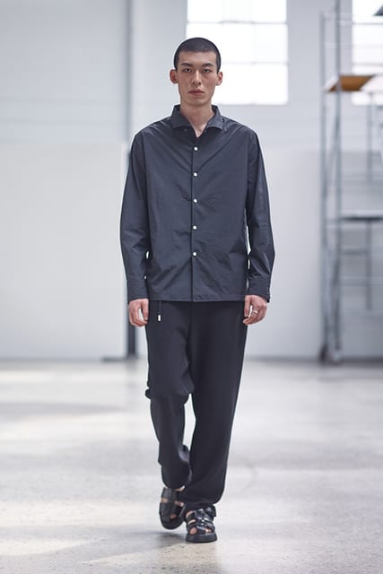 Long Sleeve Basic Shirt_ Black