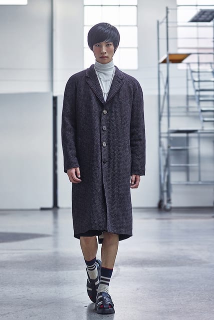 Single-Breasted Wool Padding Coat