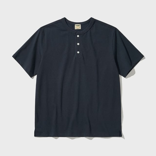 COZY HENLY NECK T-SHIRT [Atfer Midnight]