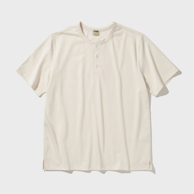 COZY HENLY NECK T-SHIRT [Vanilla]