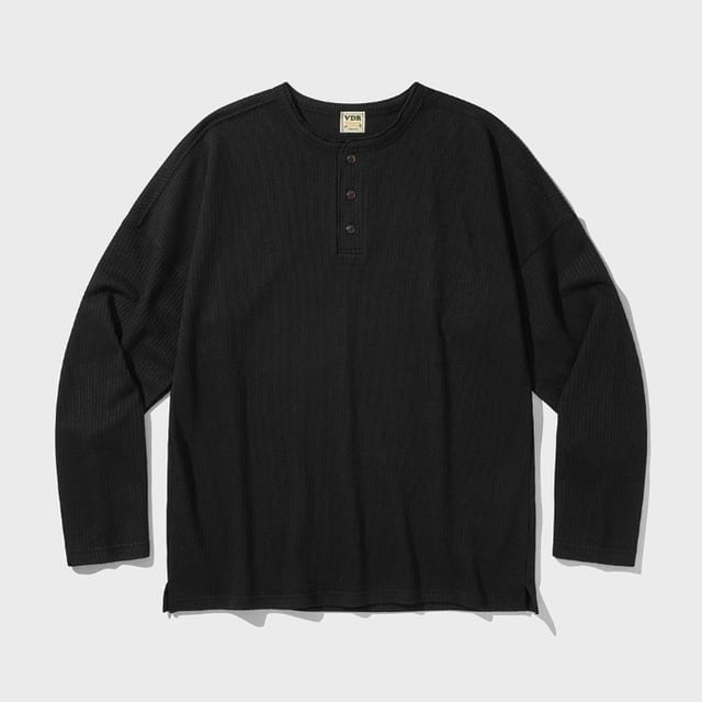 COZY HENLYNECK LONG SLEEVE [Black]