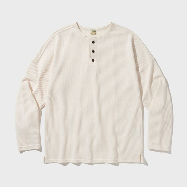 COZY HENLYNECK LONG SLEEVE [Cream]
