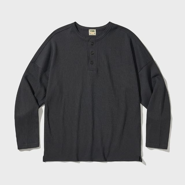 COZY HENLYNECK LONG SLEEVE [Smoke Gray]