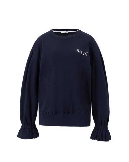 signature sleeve sweatshirt_navy