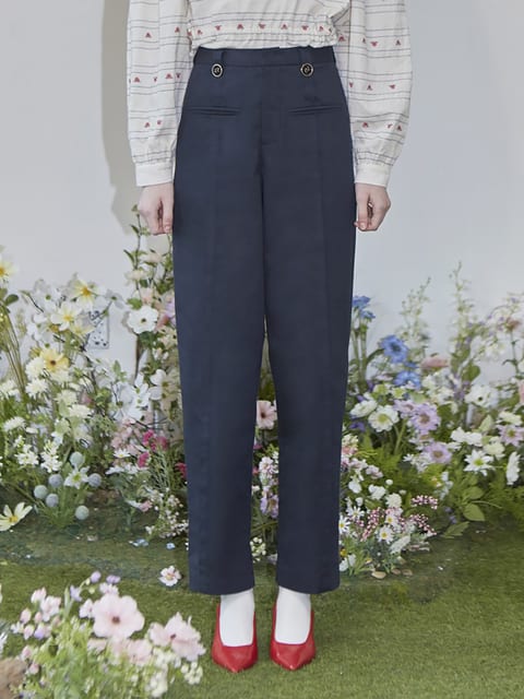 Front Pocket Cotton Pants